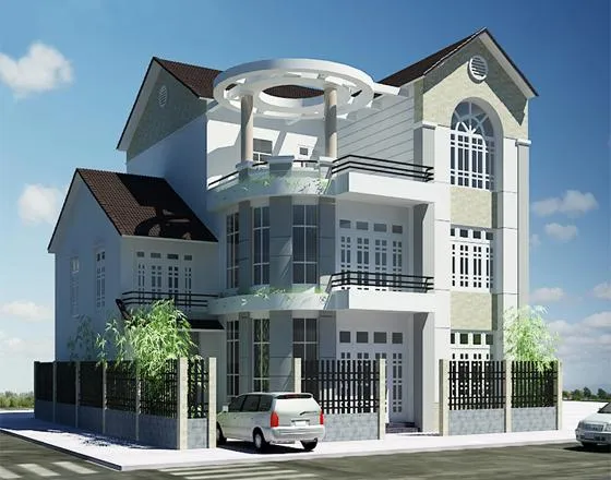 Xây nhà biệt thự gia đình anh Tùng, Quận 1, TP HCM