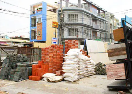Vật tư sử dụng trong quá trình xây nhà