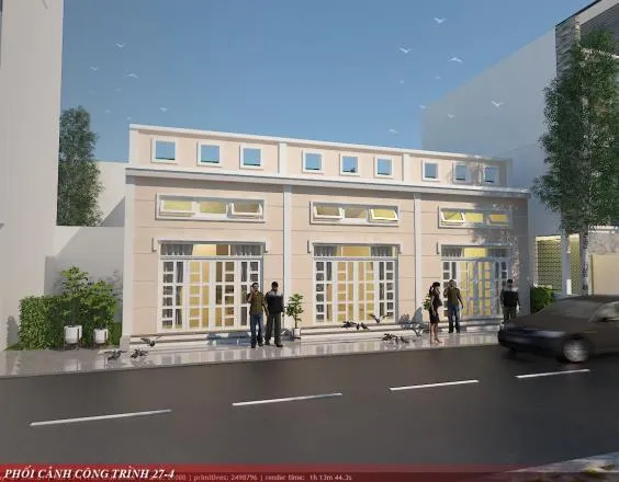 Thiết kế nhà cấp 4 ba căn liền kề tại Bình Dương