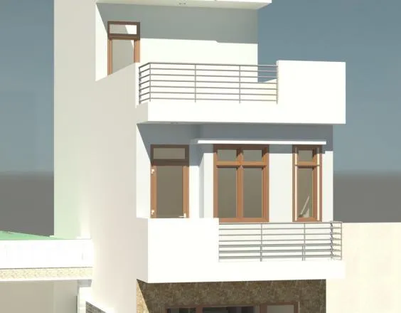 Dự án xây nhà 1 trệt 1 lầu 1 tum tại quận 11, TP HCM