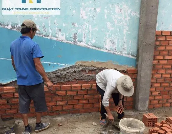 Thi công xây dựng nhà mới đường D8, Gò Cẩm Đệm