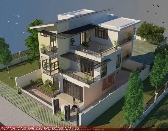 Dự án xây biệt thự 3 tầng tại Long Tân, Nhơn Trạch, Đồng Nai